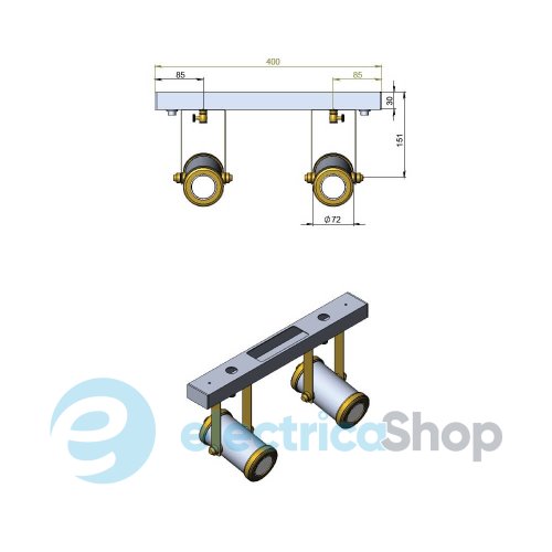 Світильник PikArt 28056-2 2Spots