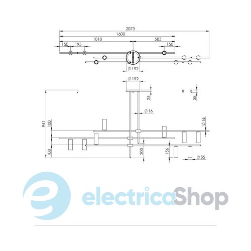 Люстра PikArt 28179-4 Constructio L3