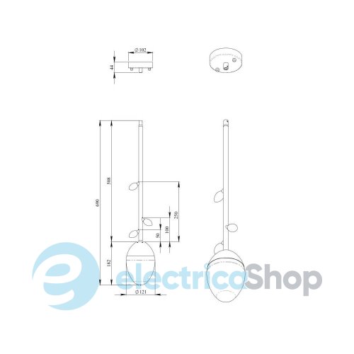 Люстра PikArt Burgeon Pendant 7 35393-2