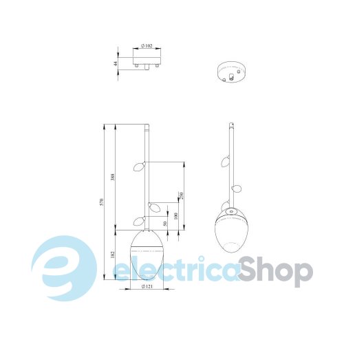 Люстра PikArt Burgeon Pendant 6 35374-1