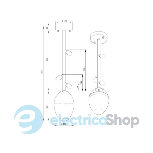 Люстра PikArt Burgeon Pendant 3 35246-5