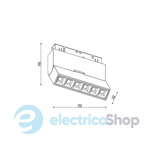 Магнитный трековый светильник Kloodi 6W 30° 3000К 480LM KDMG-BOOK112 DL 6W 3K WH