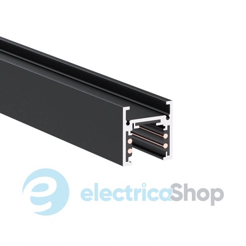 Магнитный трековый шинопровод накладной Kloodi KDMG-SLIM-TRN 2M BK 48V 2м