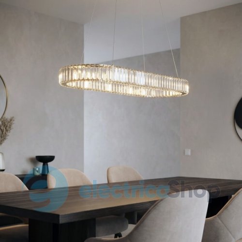Люстра AZzardo SPARK OVAL PENDANT 120 CCT DIMM GO + REMOTE CONTROL AZ6711