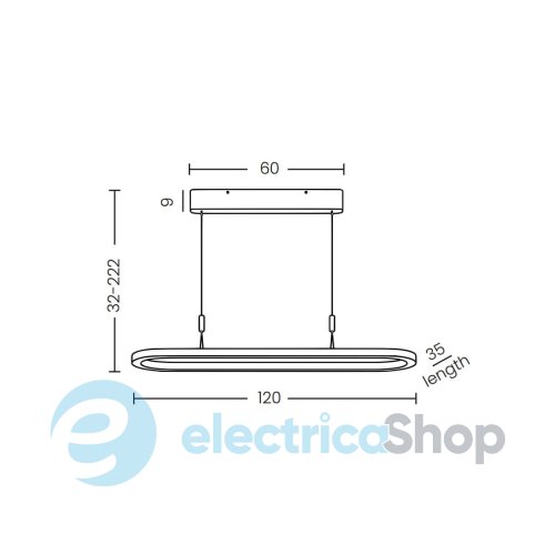 Люстра AZzardo LAYLA 120 3000K DIMM WH AZ6754