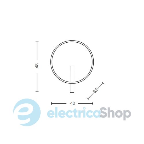 Настенный светильник AZzardo ARTE WALL 25W CCT BK AZ7009