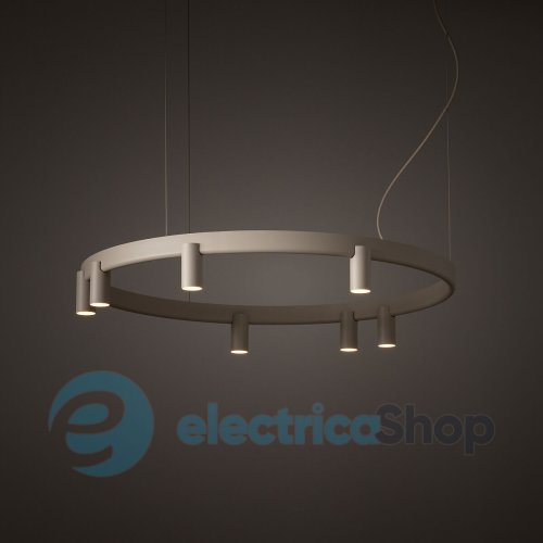 Люстра Nowodvorski Fourty Round VII GU10 R35 LED 7+6x10W+9W Beige 12284