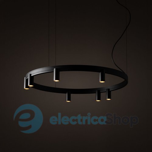 Люстра Nowodvorski Fourty Round VII GU10 R35 LED 7+6x10W+9W Black 12285