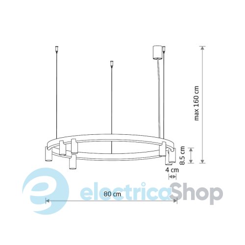 Люстра Nowodvorski Fourty Round VII GU10 R35 LED 7+6x10W+9W Blue 12283