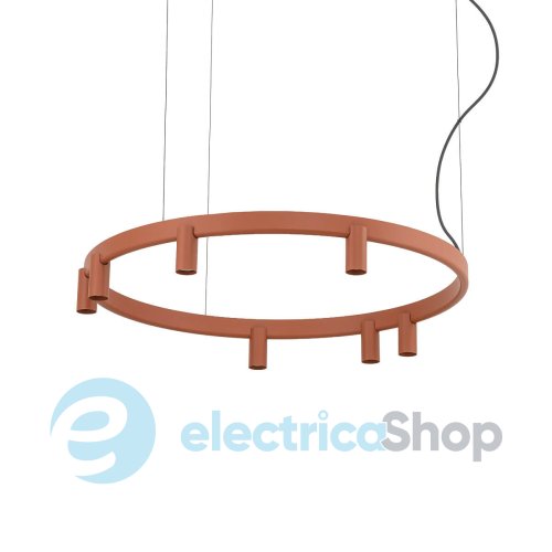 Люстра Nowodvorski Fourty Round VII GU10 R35 LED 7+6x10W+9W Terracotta 12418