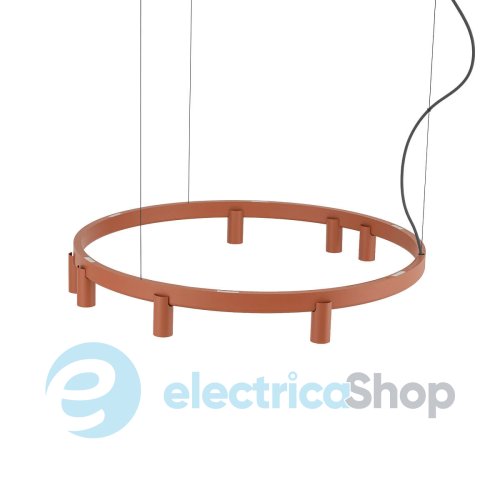 Люстра Nowodvorski Fourty Round VII GU10 R35 LED 7+6x10W+9W Terracotta 12418