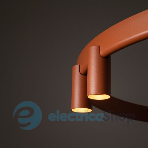 Люстра Nowodvorski Fourty Round VII GU10 R35 LED 7+6x10W+9W Terracotta 12418
