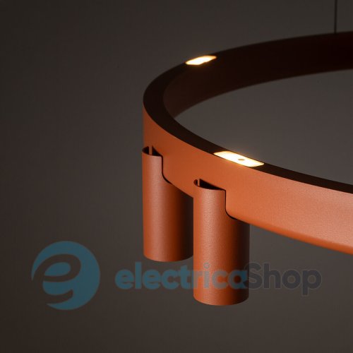 Люстра Nowodvorski Fourty Round VII GU10 R35 LED 7+6x10W+9W Terracotta 12418
