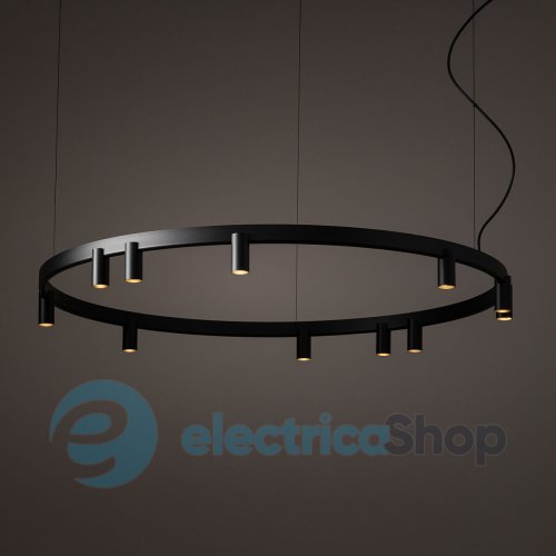 Люстра Nowodvorski Fourty Round XI GU10 R35 LED 11+6x10W+9W Black 12288
