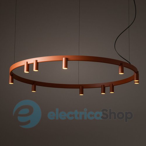 Люстра Nowodvorski Fourty Round XI GU10 R35 LED 11+6x10W+9W Terracotta 12420