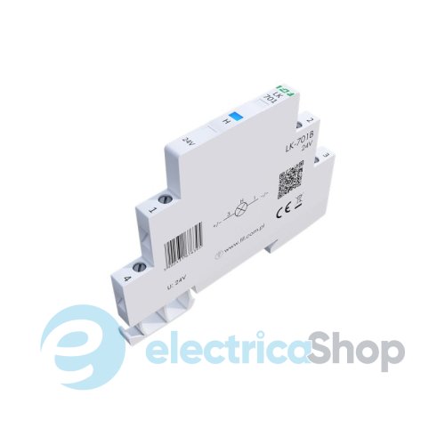 Индикатор напряжения 12÷48VAC / 12÷60VDC, 1хLED, DIN, F&F LK-701B-24V, синий