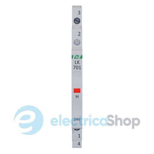 Индикатор напряжения 12÷48VAC / 12÷60VDC, 1хLED, DIN, F&F LK-701R-24V, красный