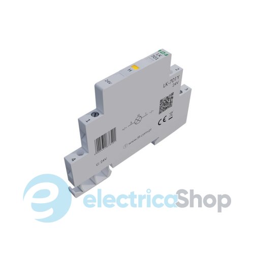 Индикатор напряжения 230V/AC+N, 1хLED, DIN, F&F LK-701Y, желтый