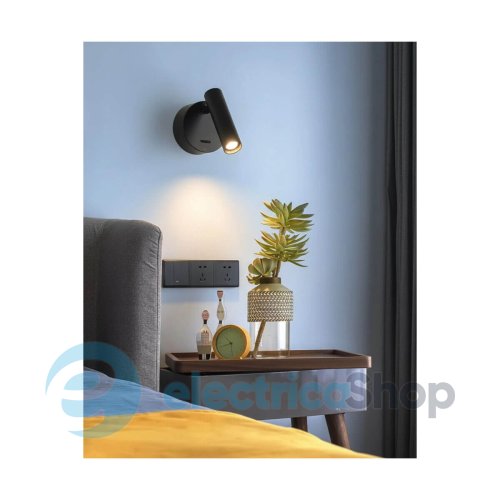 Настенный светильник Kloodi DECO WA-PIANO R110 3K BK LED CREE 3W 3000K 30° 120LM