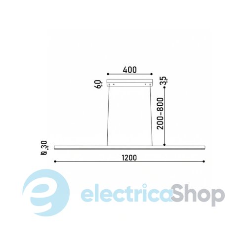 Підвісний світильник Kloodi KD-PENTA3630 1200 30W CCT WH LED 2400Lm