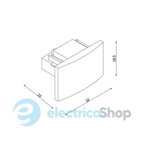 Заглушка торцевая Kloodi KDTR-266 WH белая