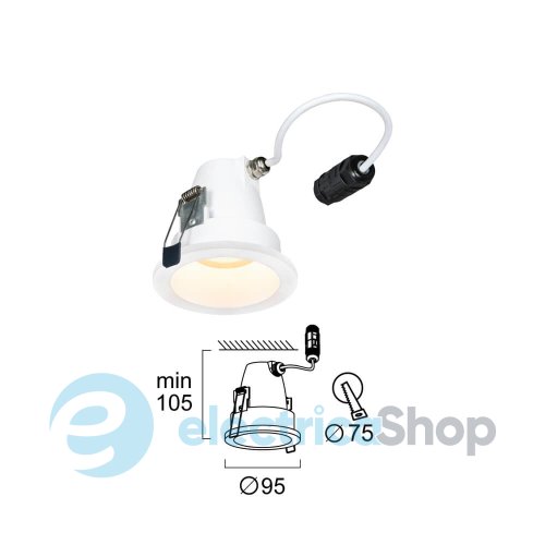 Точечный светильник встроенный Viokef VAL 4323300