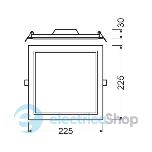 Светильник встроенный Ledvance DL SLIM SQ210 18W 6500K WT