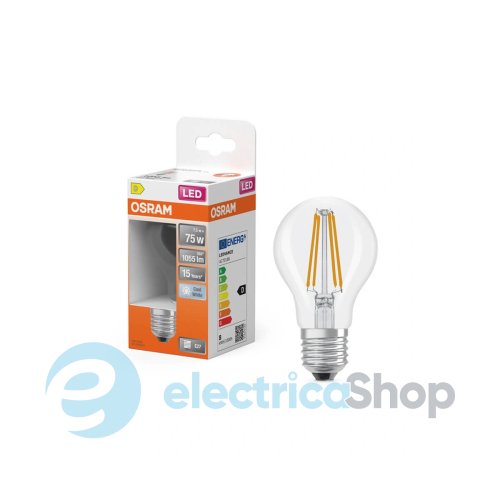 Лампа светодиодная Osram LED CLA75 7,5W/840 1055Lm 230V Star Filament E27 4058075112445