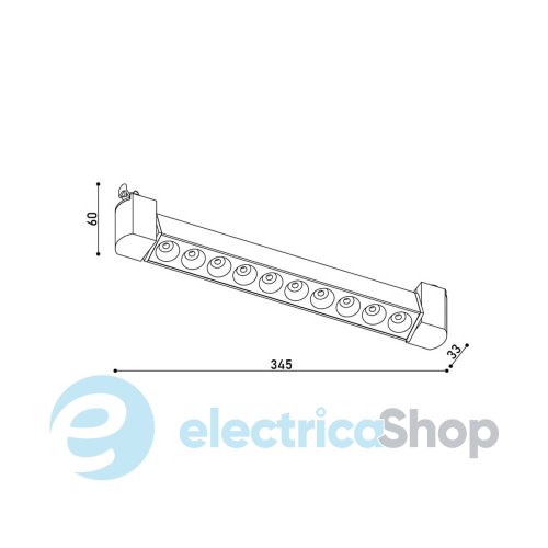Светильник трековый однофазный KLOODI KD-LINE TURN345 DL 20W 3K WH