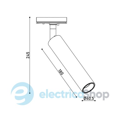Трековий світильник KLOODI KD-NARO180 7W 4K BK LED 450Lm