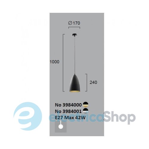 Подвесной светильник Viokef Donna 3984001