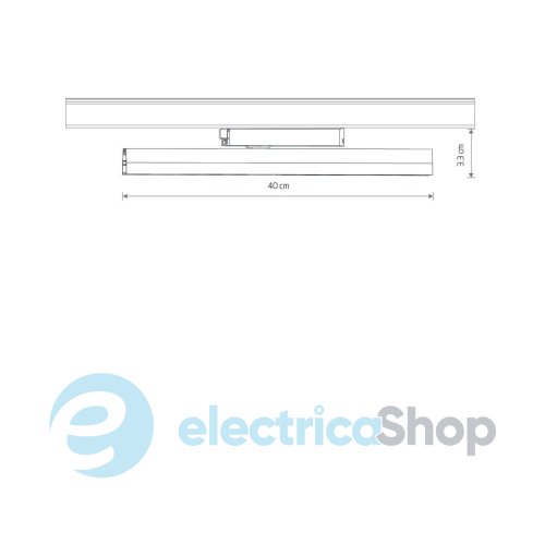 Трековый светильник Nowodvorski PROFILE LINE LED 20W 4000K Black 12400
