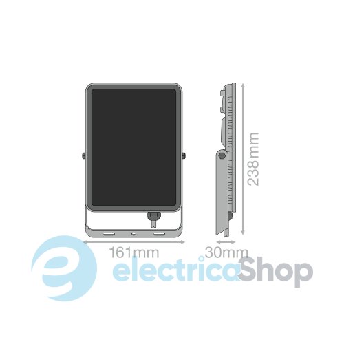 Прожектор FL ESSENTIAL OSRAM 50W 4500lm BK 4000К 4099854429811