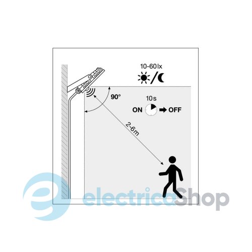 Прожектор LEDVANCE Flood ESSENTIAL SENSOR 10W 900Lm BK 4000K 4058075768215