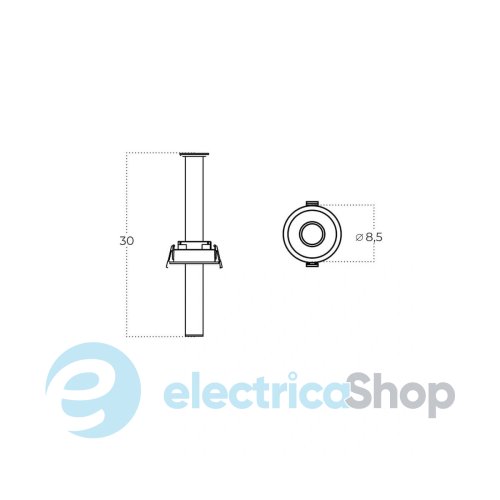 Точечный светильник Azzardo MILIS LED BK AZ6084