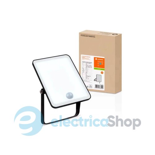 Прожектор LEDVANCE Flood ESSENTIAL SENSOR 30W W 2700Lm BK 4000K 4058075768338