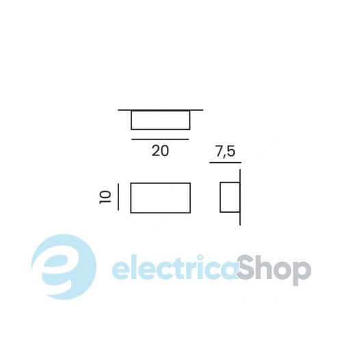 Вуличний настінний світильник Azzardo ZARIA B IP65 CCT SWITCH AZ5234