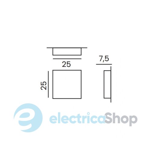 Вуличний настінний світильник Azzardo ZARIA D IP65 CCT SWITCH AZ5236