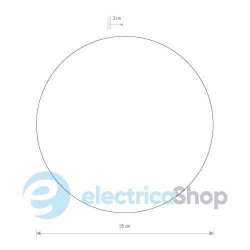 Настенный светильник Nowodvorski RING LED L Umbra Blue 12664