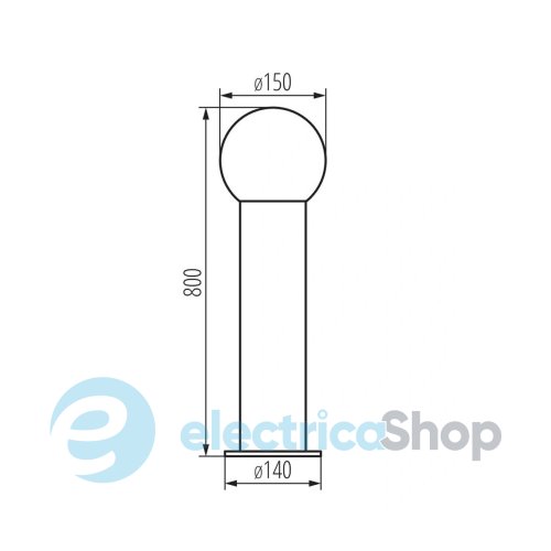 Парковый столбик Kanlux STONO 46085