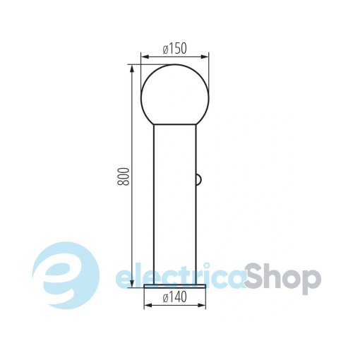 Парковый столбик Kanlux STONO 46086