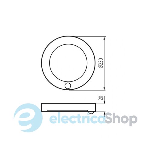 Потолочный cветильник Kanlux ERGA LED 17W 3000-6500K 1800Lm 24606