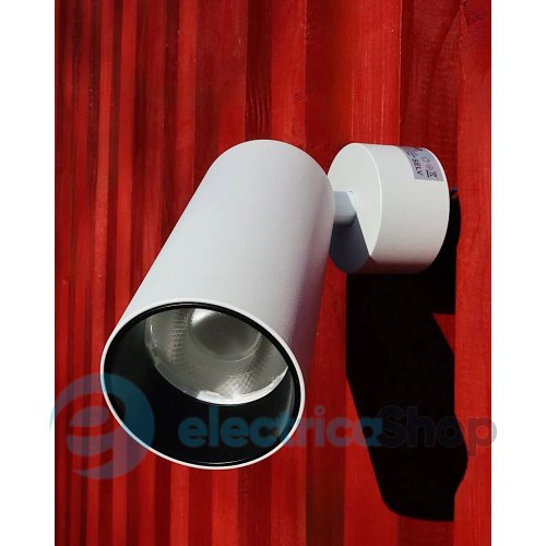 Светильник-спот поворотный Tube LED 1x15W 4000K 1300Lm IP20 LM-TB-52-SM-4K-WH