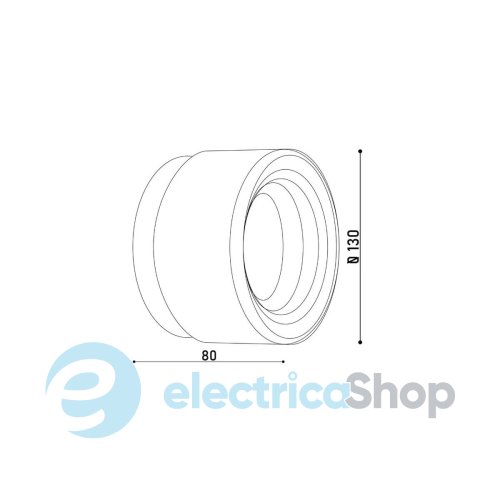 Настенный светильник KLOODI WA-UNO 130 3W 3K OG LED