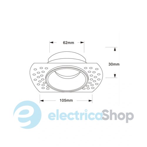 Точечный светильник под шпаклевку Lumineka Trimless 50W IP20 LM-ORO-TR-BK