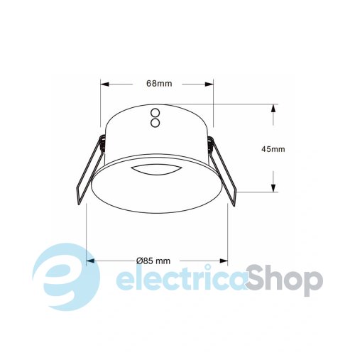 Точечный светильник Lumineka GU10 50W IP54 LM-ORION-BK