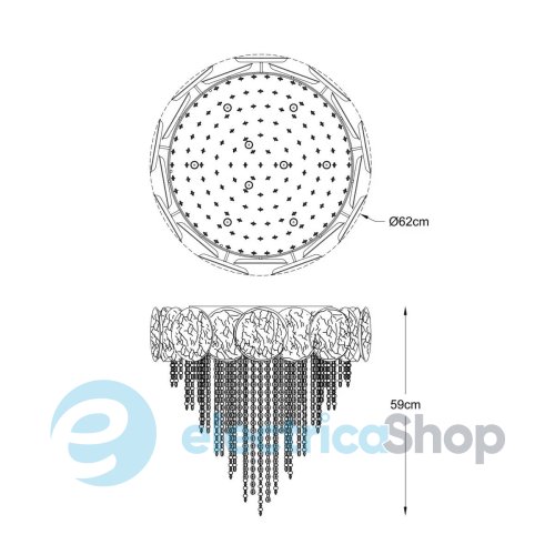 Люстра Zuma Line ASTRA C0619-09A-B5K4