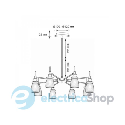 Люстра Ardero BL2080-2 BELL Feron 81093