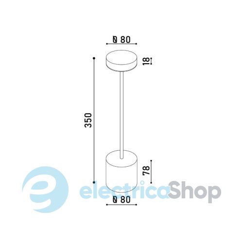 Настольная лампа KLOODI TA-5V UNO CCT GD LED 5W 2700-6500K 350Lm
