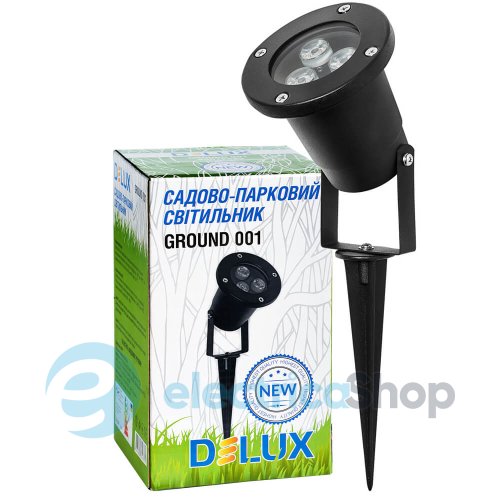 Вкапываемый светильник DELUX GROUND 001 3х1W 5000К 90012935